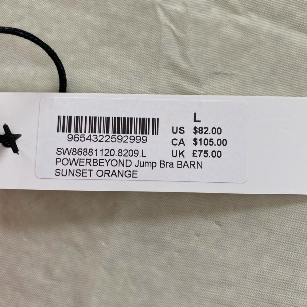 Beyond Yoga Vibrant Orange Sports bra - soul cycle barn - Picture 9 of 9